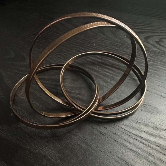 Macy’s | Interlocking Bronze Bangles NWOT - Picture 5 of 9